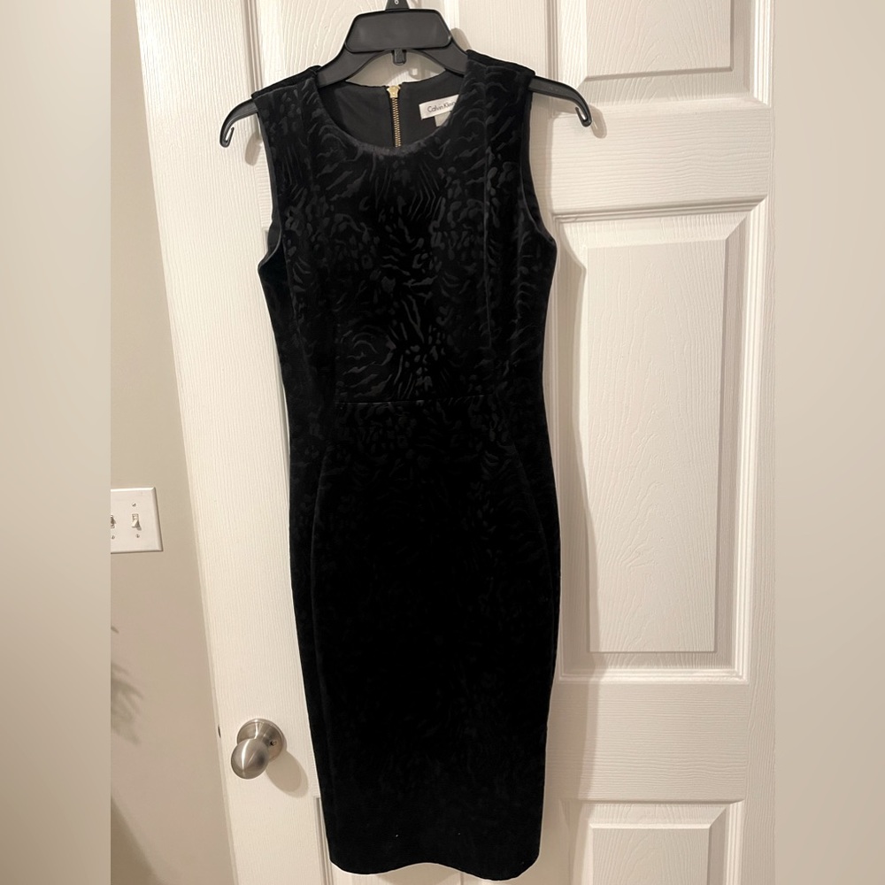 Calvin Klein- Black Velvet Dress